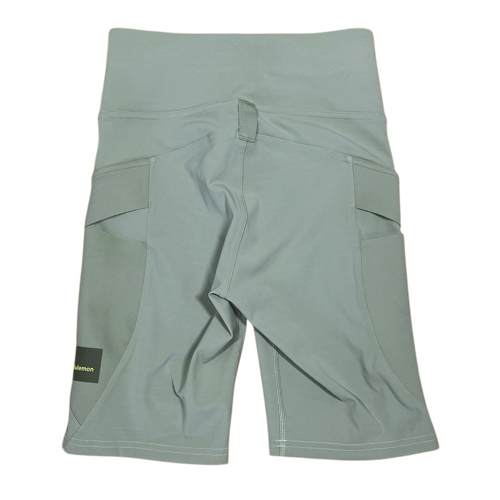 Lululemon Cargo Super-High-Rise Hiking Short 8" Size 4 Laurel Green Sporty - Picture 3 of 7